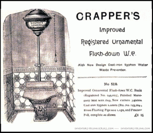 the original Crapper toilet